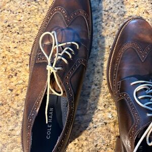 Cole Haan Men's Dark Brown Leather Derbys
